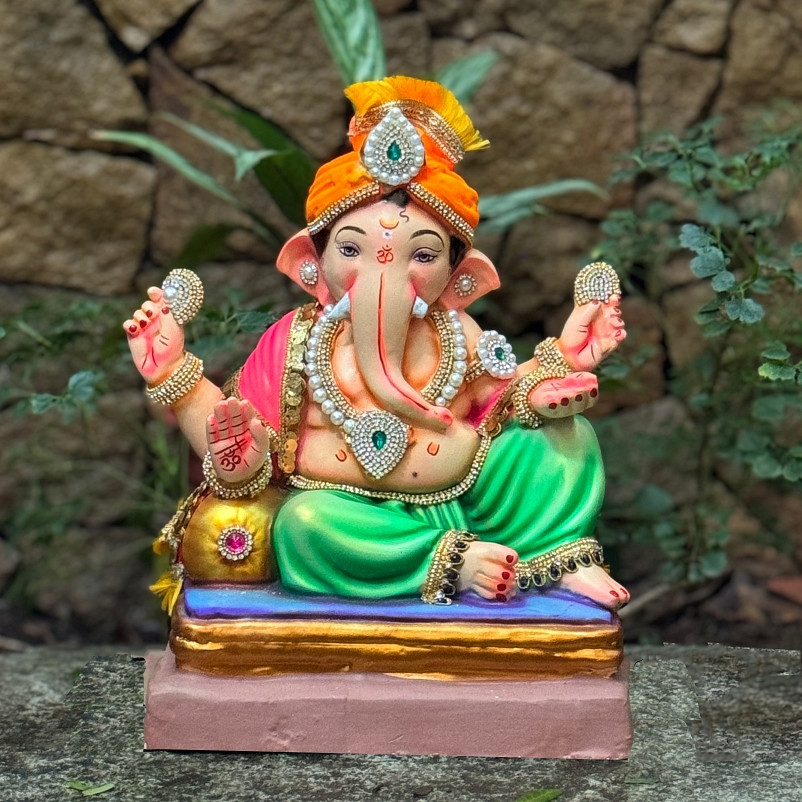13'' Single Load Feta Dhoti Green