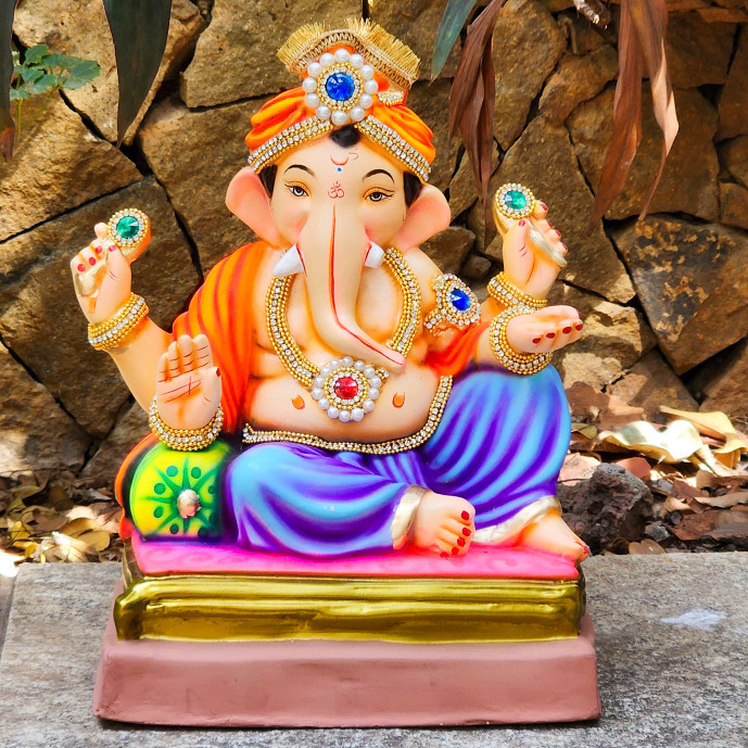 13'' Single Load Feta Dhoti Blue