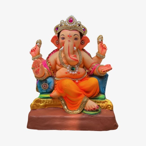 12'' Single Load Gadi Dhoti Orange